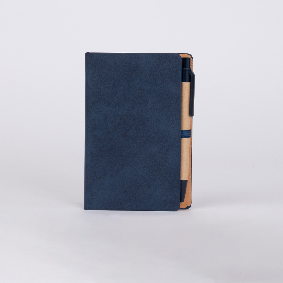 Libreta Memo Set "AURORA" de Eco-Cuero, con Bolígrafo. - Foto 4