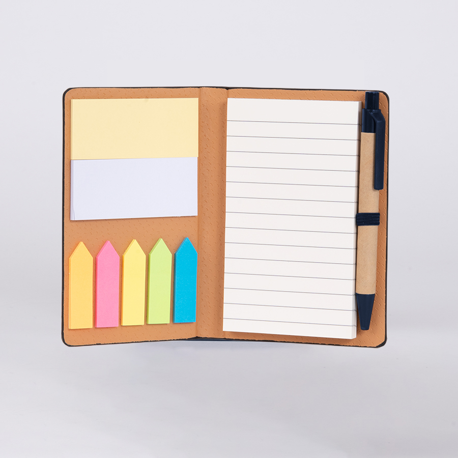 Libreta Memo Set "AURORA" de Eco-Cuero, con Bolígrafo. - Foto 8
