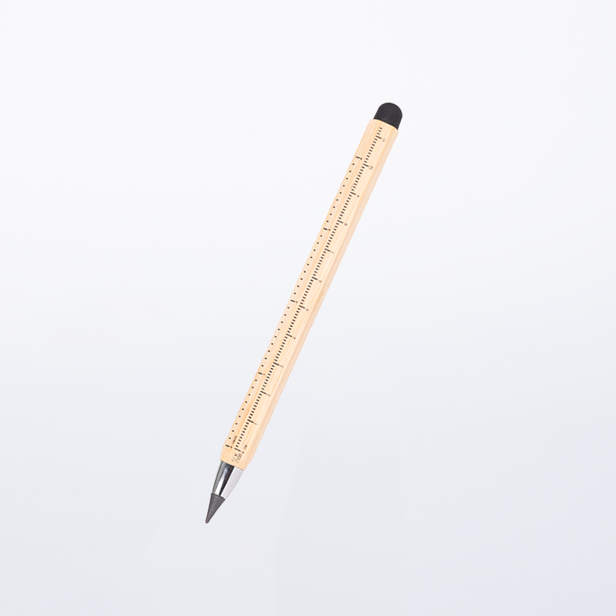 [B77-12] Lápiz de Bamboo con punta Tungsteno, Puntero Touch-Screen y regla de medir - Foto 2