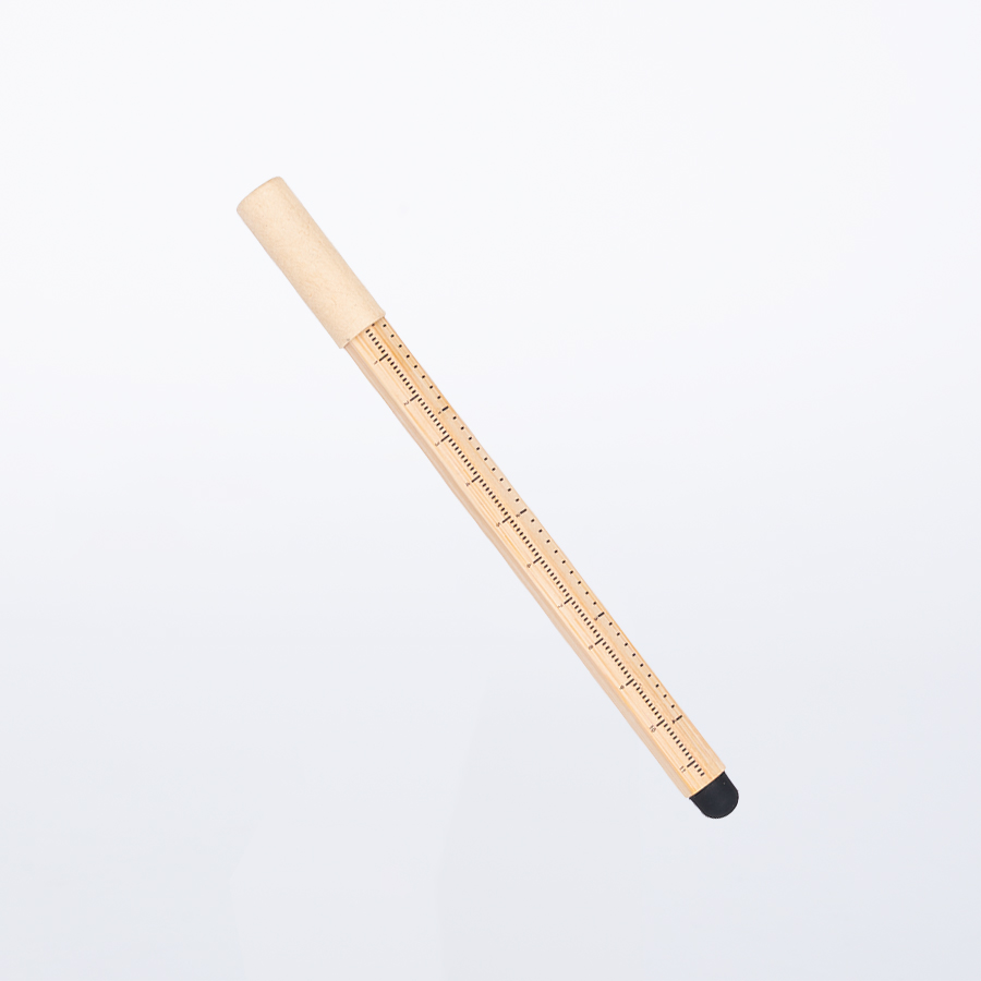 Lápiz de Bamboo con punta Tungsteno, Puntero Touch-Screen y regla de medir - Foto 1