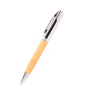 Bolígrafo metálico "AIRLIE" con grip de bamboo y estuche. - Foto 1