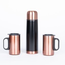Set termo 1/2 L + 2 tazones encobrizados "GLASGOW" - Foto 7