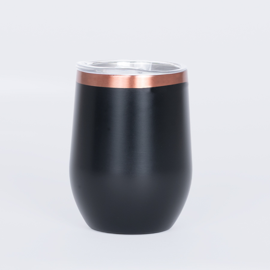 Vaso térmico negro/encobrizado "LEEDS" 350cc - Foto 1