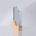 Trofeo Galvano de Madera y Cristal "Curve" - Foto 9