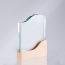 Trofeo Galvano de Madera y Cristal "Curve" - Foto 10