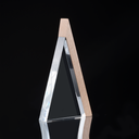 Trofeo Galvano de Madera y Cristal "Triangle" - Foto 2
