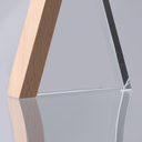 Trofeo Galvano de Madera y Cristal "Triangle" - Foto 7