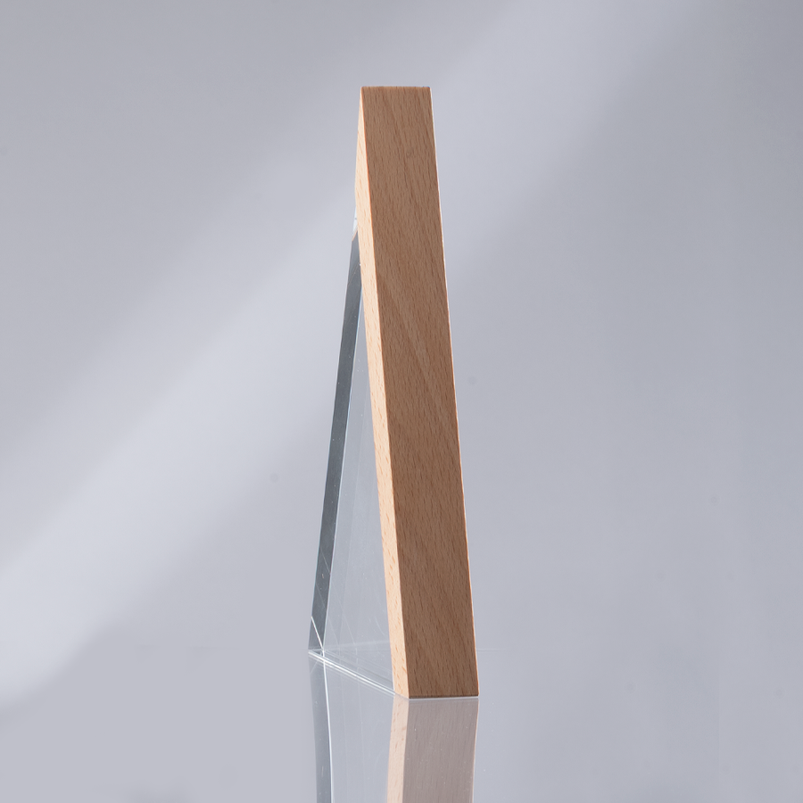 Trofeo Galvano de Madera y Cristal "Triangle" - Foto 8