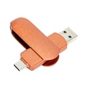 Pendrive giro encobrizado OTG USB 3.0 / Type C, 64GB - Foto 1