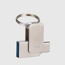 [U21-00] USB 3.0 Mini-Pendrive "Giro" de Acero inoxidable 16GB - Foto 1