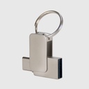 USB 3.0 Mini-Pendrive "Giro" de Acero inoxidable 16GB - Foto 3