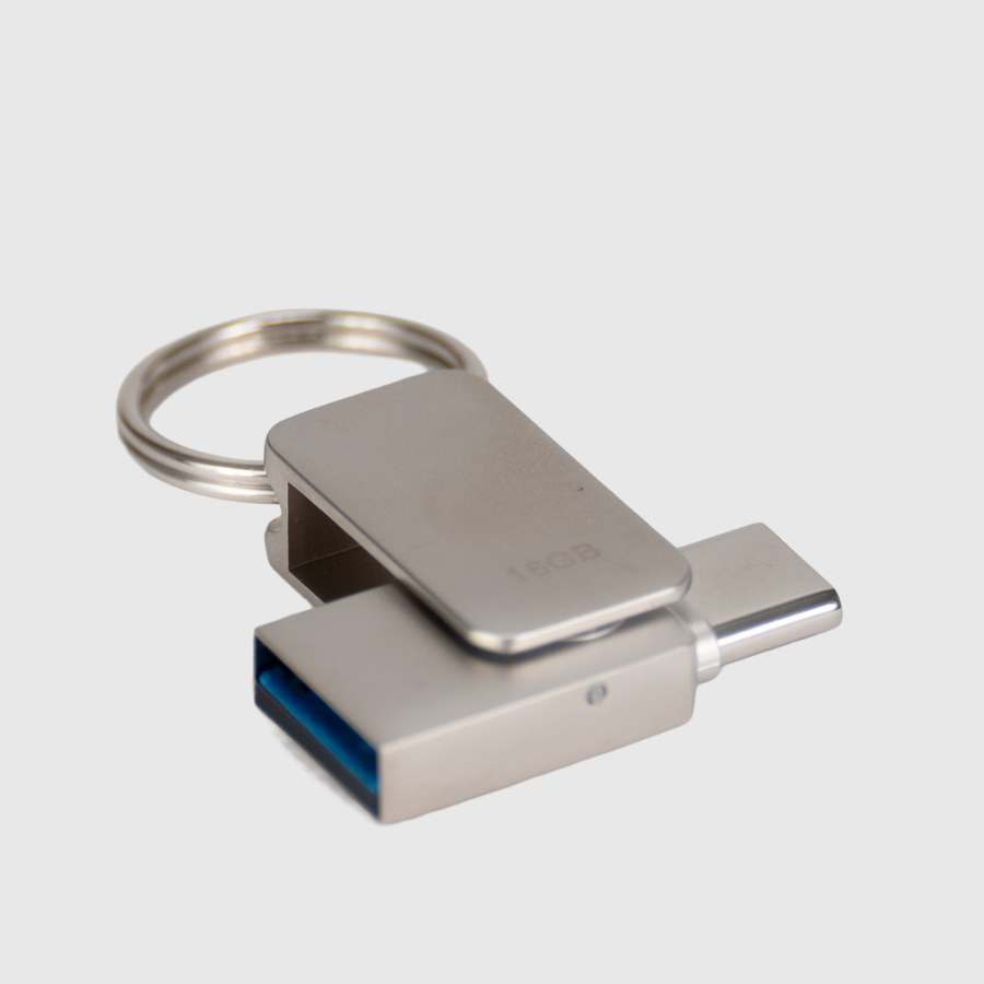USB 3.0 Mini-Pendrive "Giro" de Acero inoxidable 16GB - Foto 6