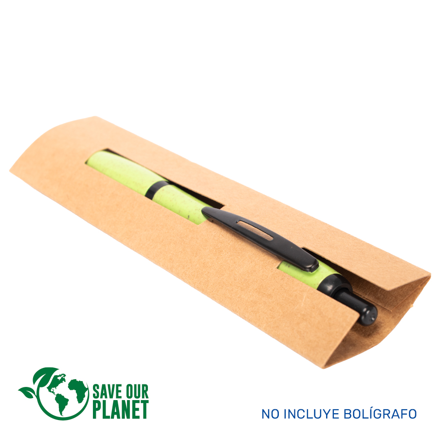 Estuche Porta-Lápiz o Bolígrafo, en cartón reciclado. - Foto 1