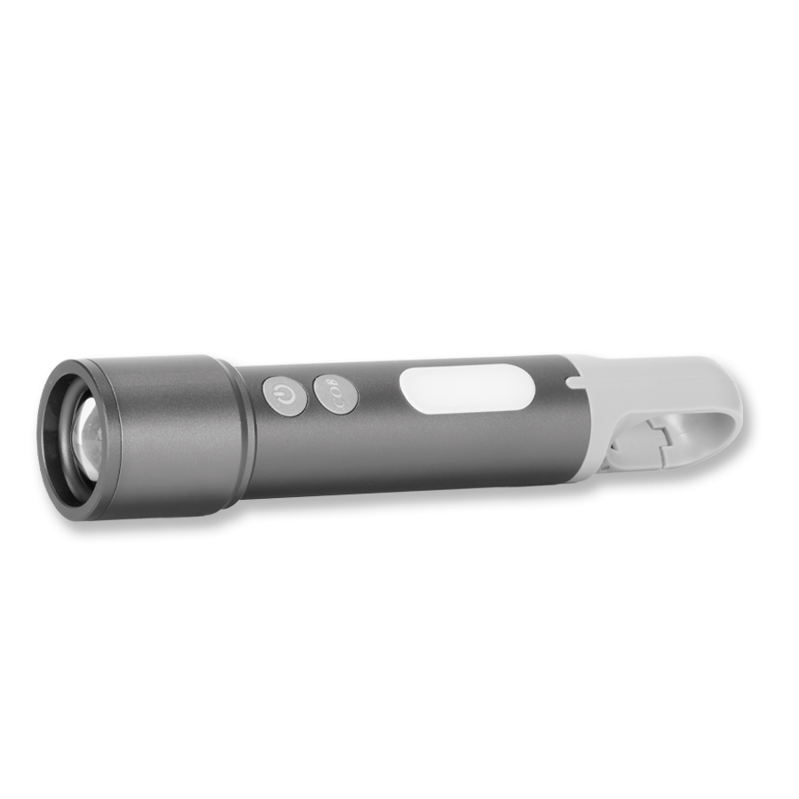 USB Linterna Táctica y lámpara recargable "HOOK" 15-en-1 - Foto 4