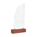 [A85-11] Trofeo Galvano de Madera y Cristal "Sail" - Foto 2