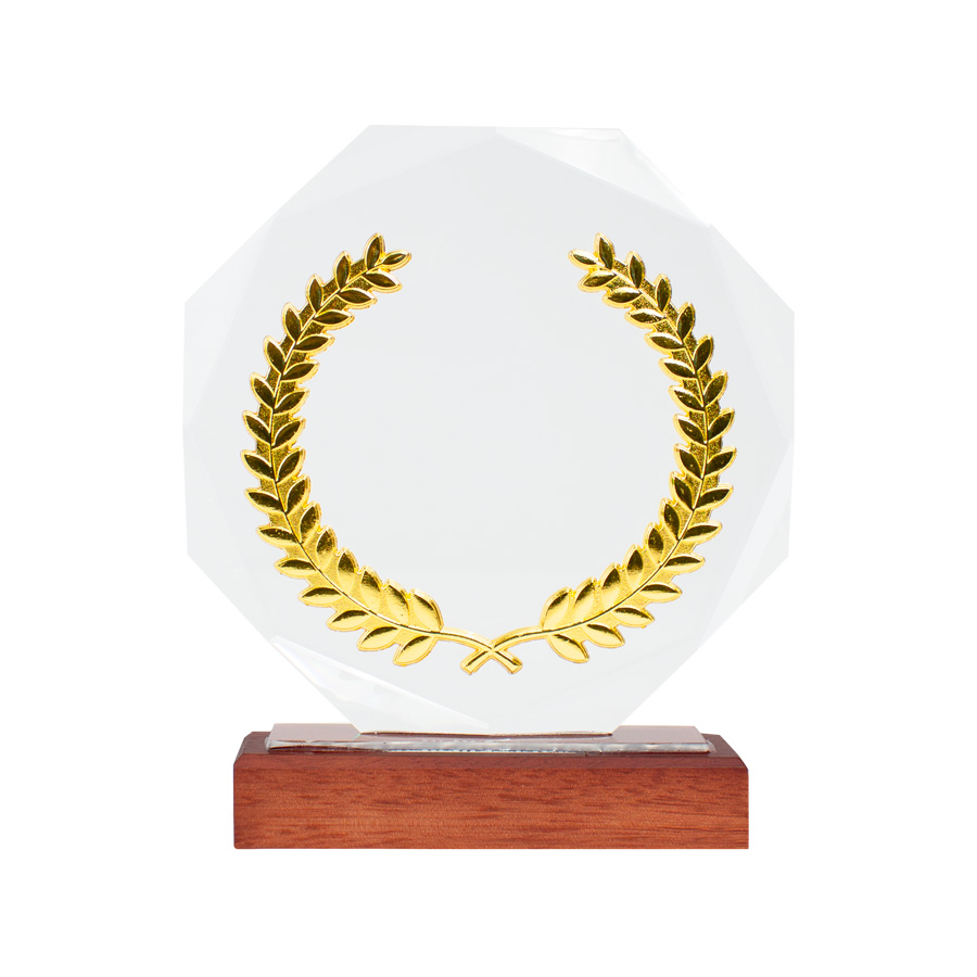 Trofeo Galvano de Madera, Cristal y Acero "Phelps" - Foto 2