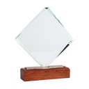 [A83-11] Trofeo Galvano de Madera y Cristal "Fischer" - Foto 2