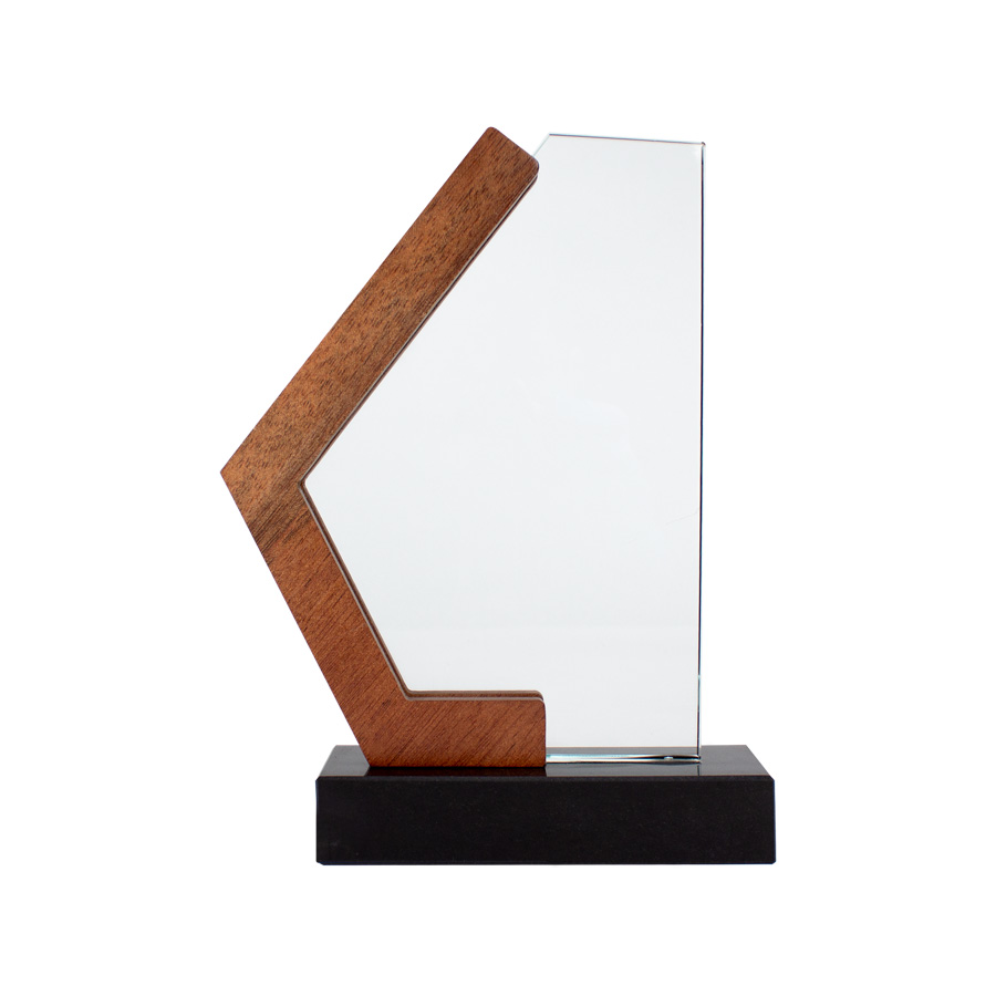 Trofeo Galvano de Madera, Mármol y Cristal "Mercx" - Foto 1