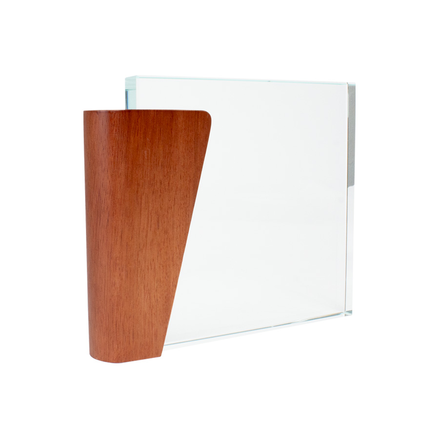 Trofeo Galvano de Madera y Cristal "Lewis" - Foto 2