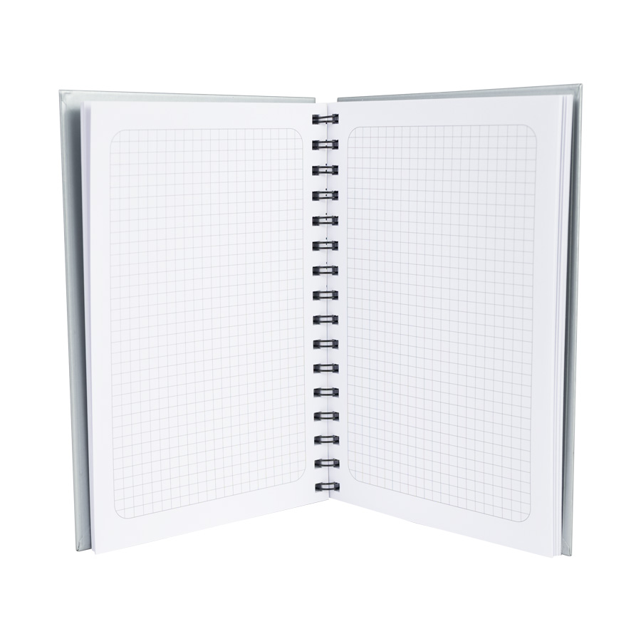 Cuaderno matemáticas tapa dura plateada. - Foto 3