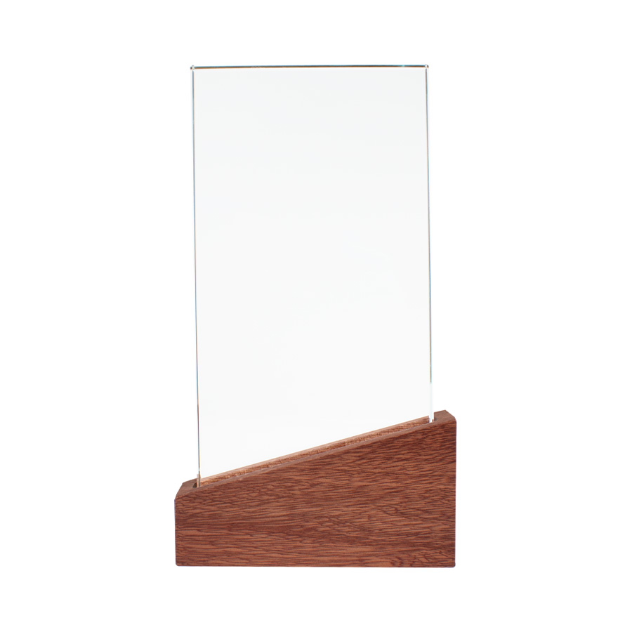 Trofeo Galvano de Madera y Cristal "Lido" - Foto 2