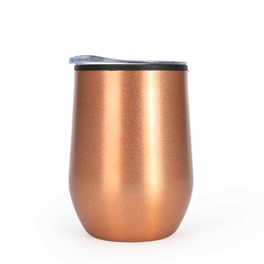 Mug metálico encobrizado 350cc - Foto 1