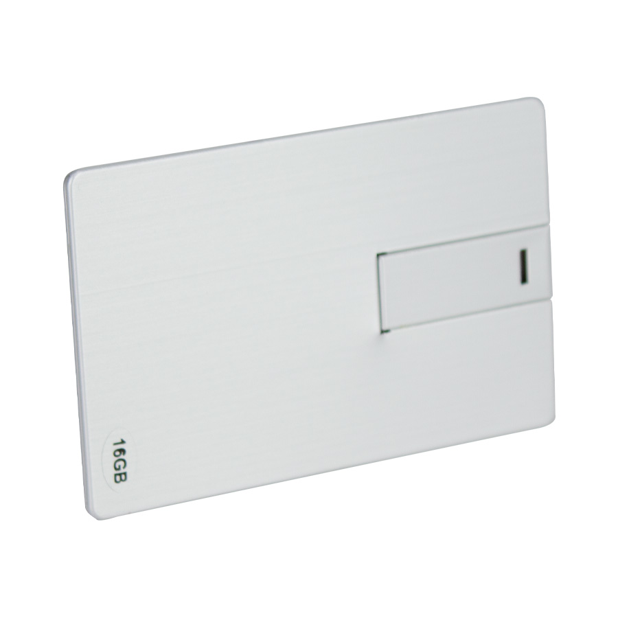 USB Pendrive 16GB Credit Card plateado. - Foto 1