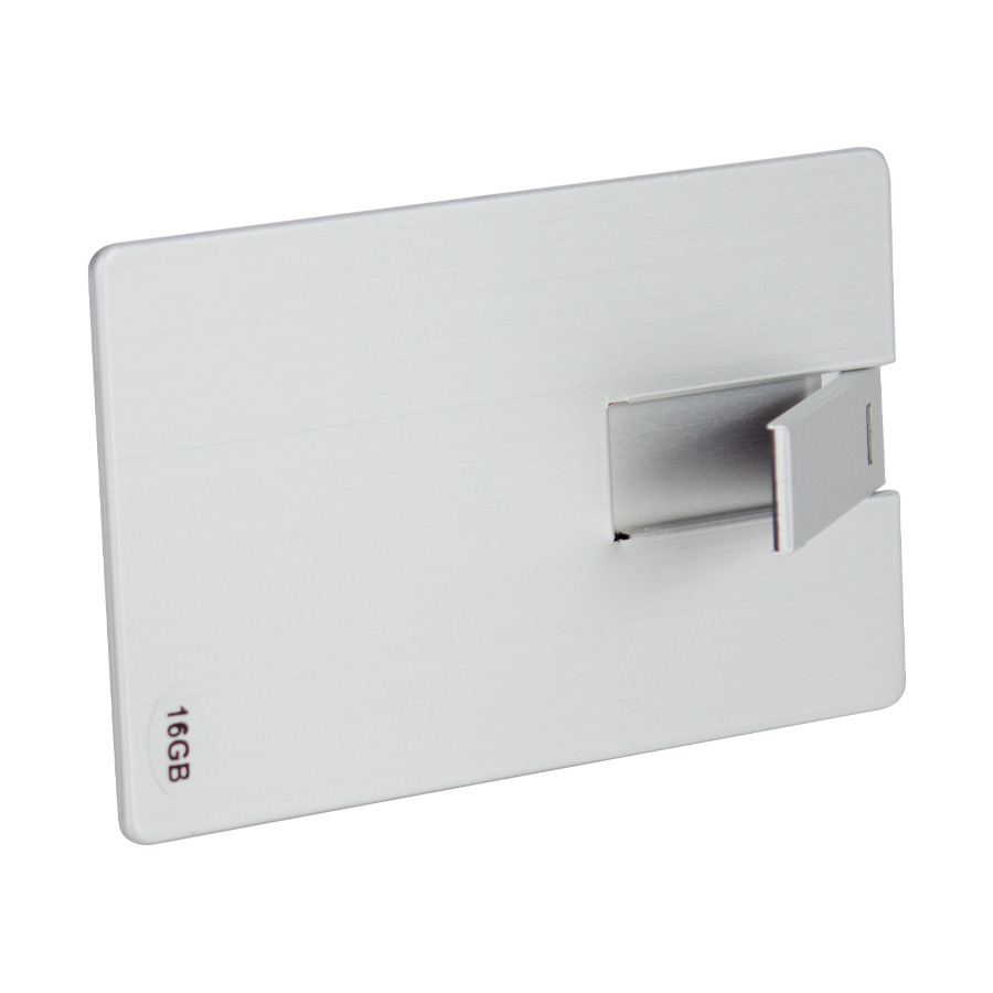 USB Pendrive 16GB Credit Card plateado. - Foto 2