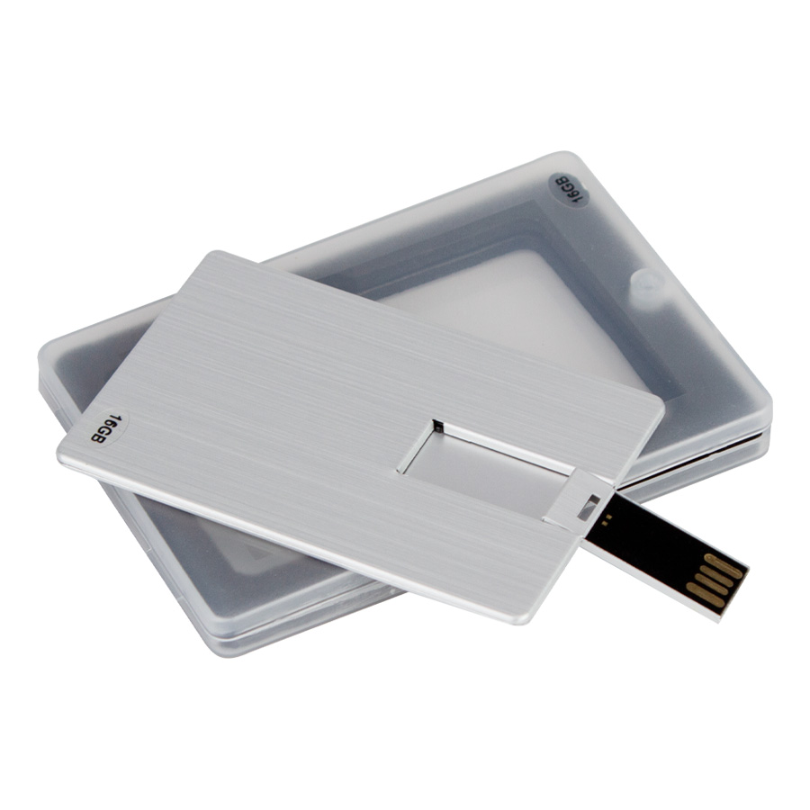 USB Pendrive 16GB Credit Card plateado. - Foto 4