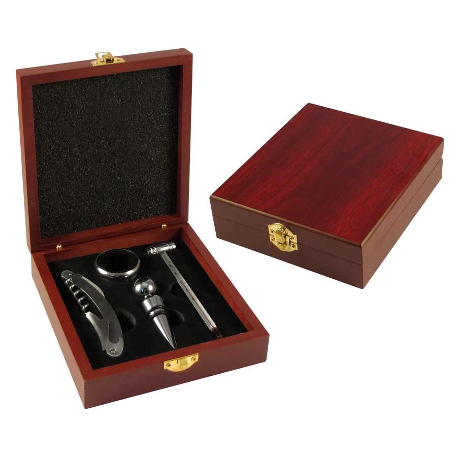 Set de Vino en Caja de Madera - Foto 1
