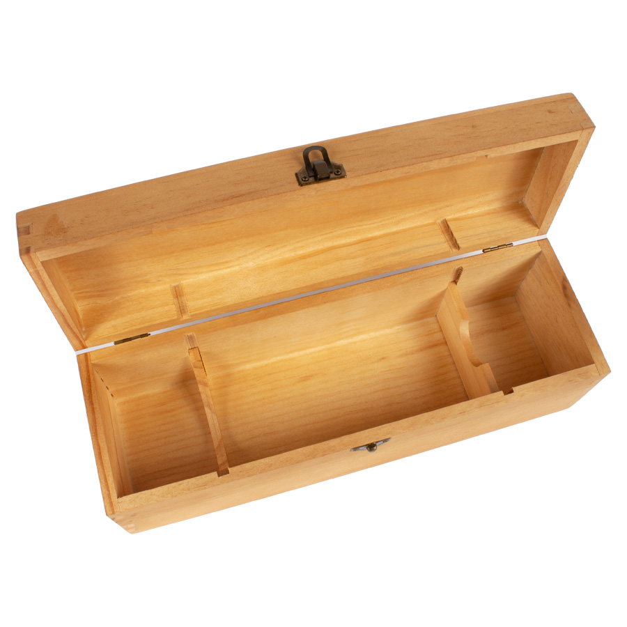 Caja de Madera Natural para Vino - Foto 1