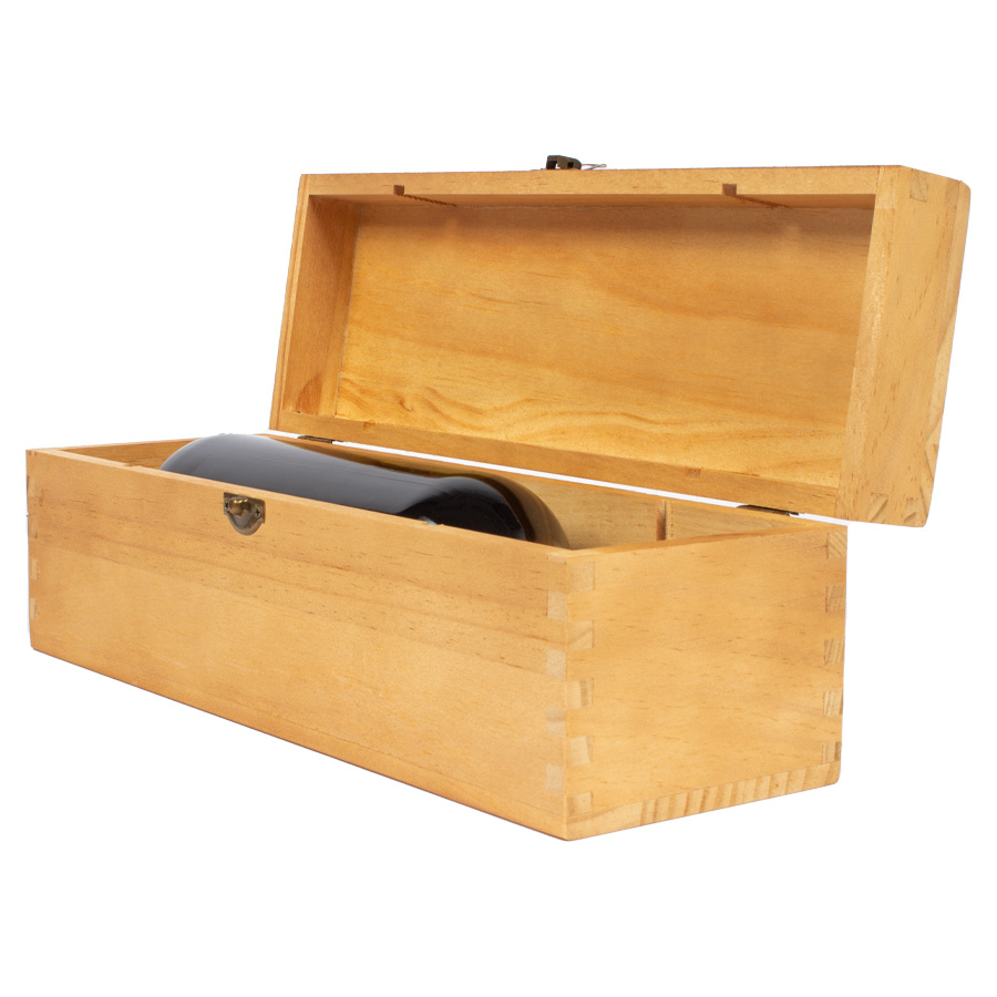 Caja de Madera Natural para Vino - Foto 3