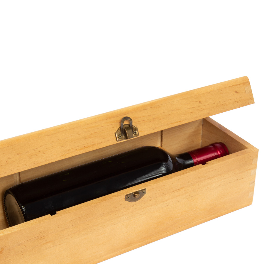 Caja de Madera Natural para Vino - Foto 4