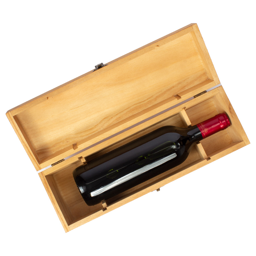 Caja de Madera Natural para Vino - Foto 5