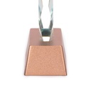 Trofeo Galvano de Cristal "RUNE" con base encobrizada. - Foto 5
