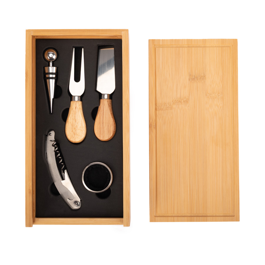Set Wine & Cheese "FUTRONO" de Bamboo - Foto 1