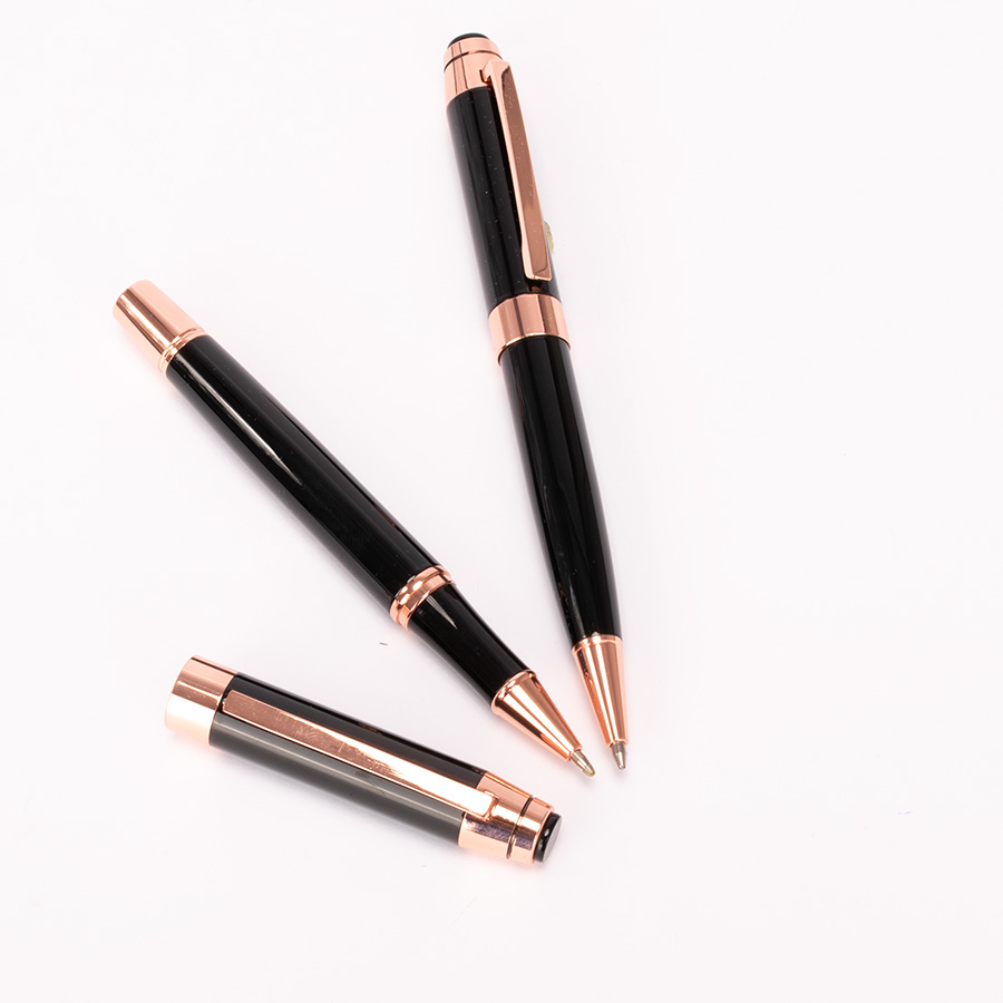 Set de Escritura "THORTON" negro con detalles encobrizados. - Foto 7