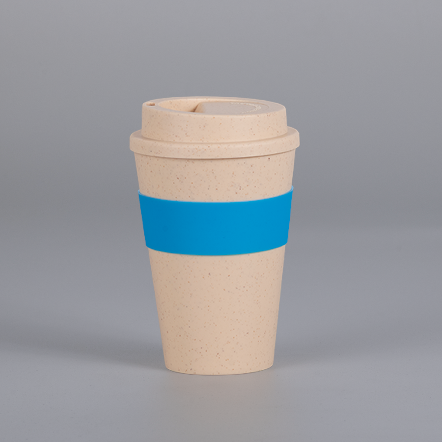 Mug Eco Cup "WHEAT STRAW" 355cc con banda silicona - Foto 2