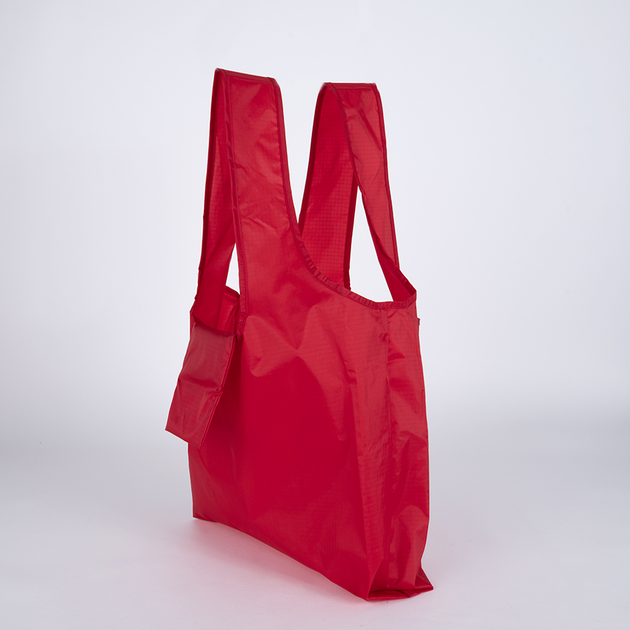 [D49-03] Bolsa Plegable De Compras En Tela Reciclada Rpet 15L -[D49]d (ROJO) - Foto 6