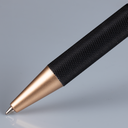 Bolígrafo de aluminio negro "STRONG", con terminales encobrizados. - Foto 2