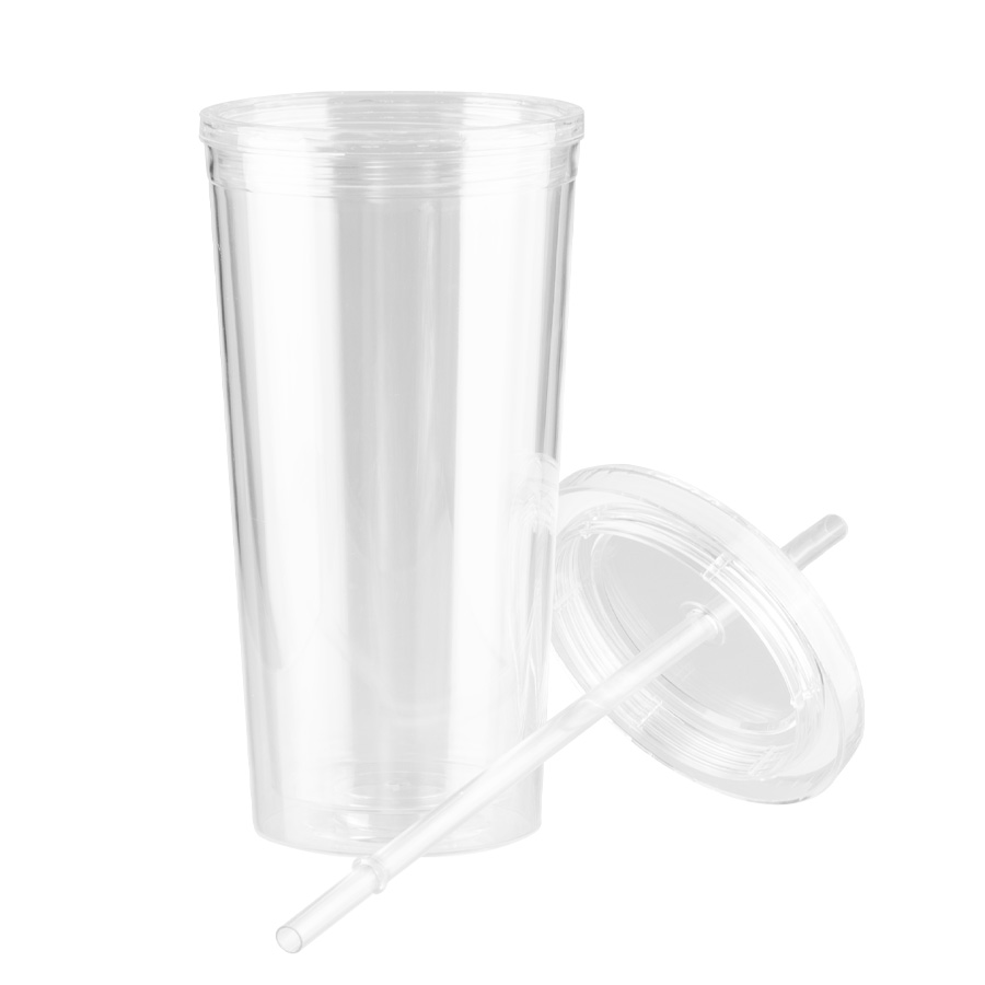 Vaso plástico doble pared aislante 600cc - Foto 2