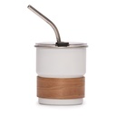 Vaso Térmico metálico "CAMP" 300cc. con Bombilla y Grip de Madera. - Foto 1