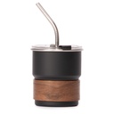 Vaso Térmico metálico "CAMP" 300cc. con Bombilla y Grip de Madera. - Foto 4