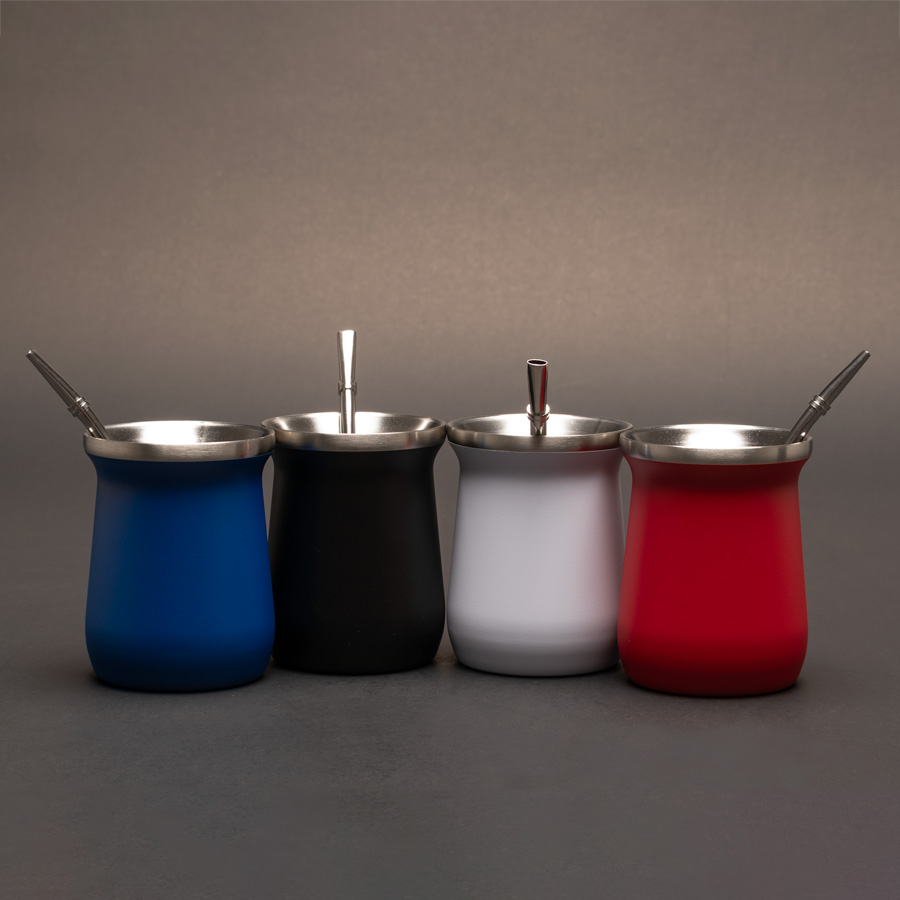 Vaso Térmico metálico "MATE" 300ml. con Bombilla - Foto 16
