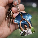 Llavero Acrílico Sublimable Camiseta NI20 BLANCO - Foto 1