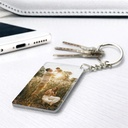 Llavero Acrílico Sublimable Rectangular NI50 BLANCO - Foto 1