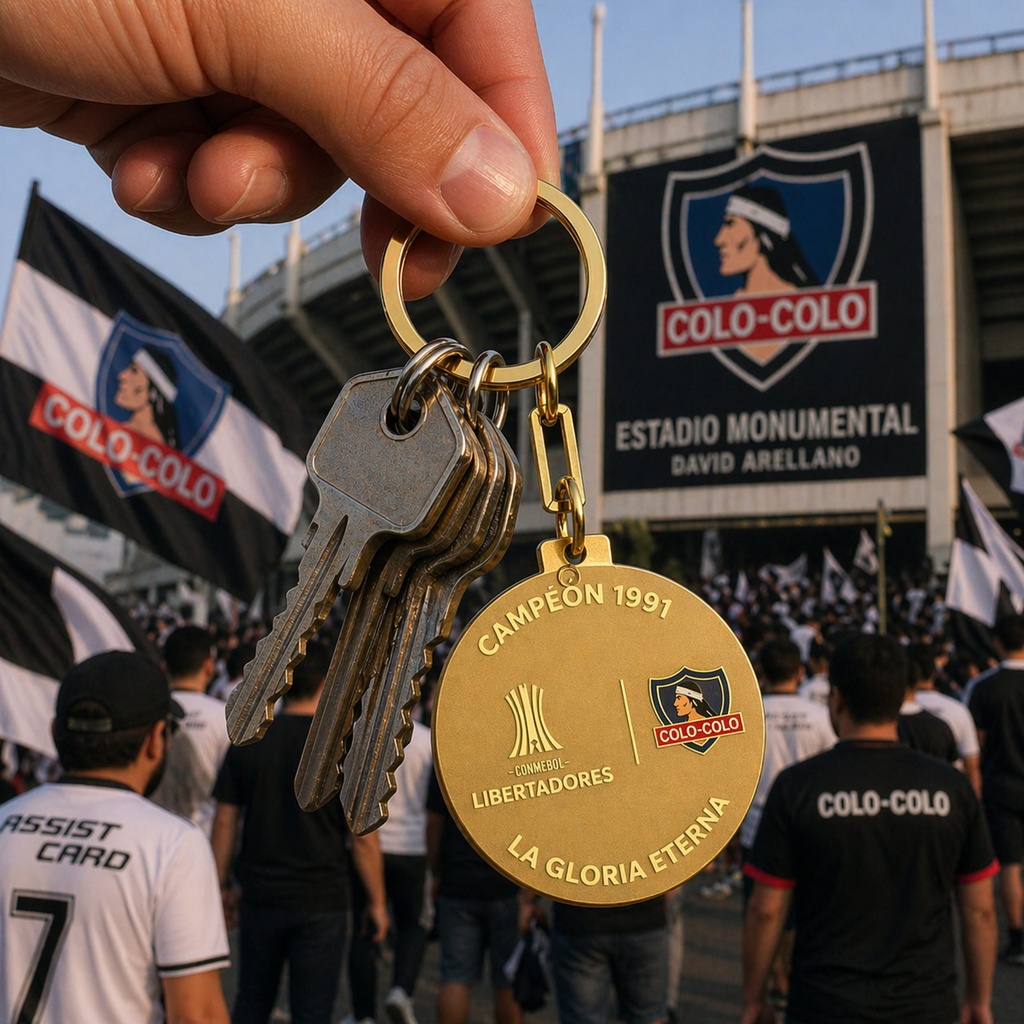 Llavero Metálico Colo Colo Libertadores - Foto 2