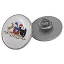 Piocha con Domo Broche Redondo 30mm PLATEADO (pins) - Foto 1