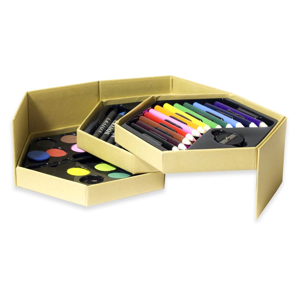 Bolígrafo Lápices Colores y Pinturas Hexagonal set B20 - Foto 1