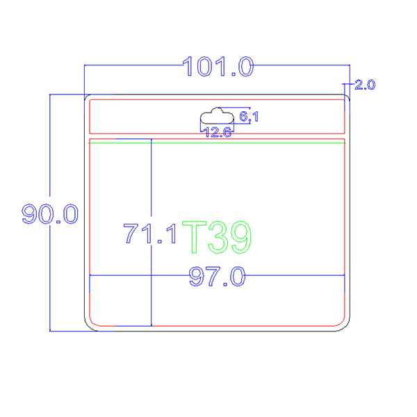 Portacredencial PVC T39 - Foto 1